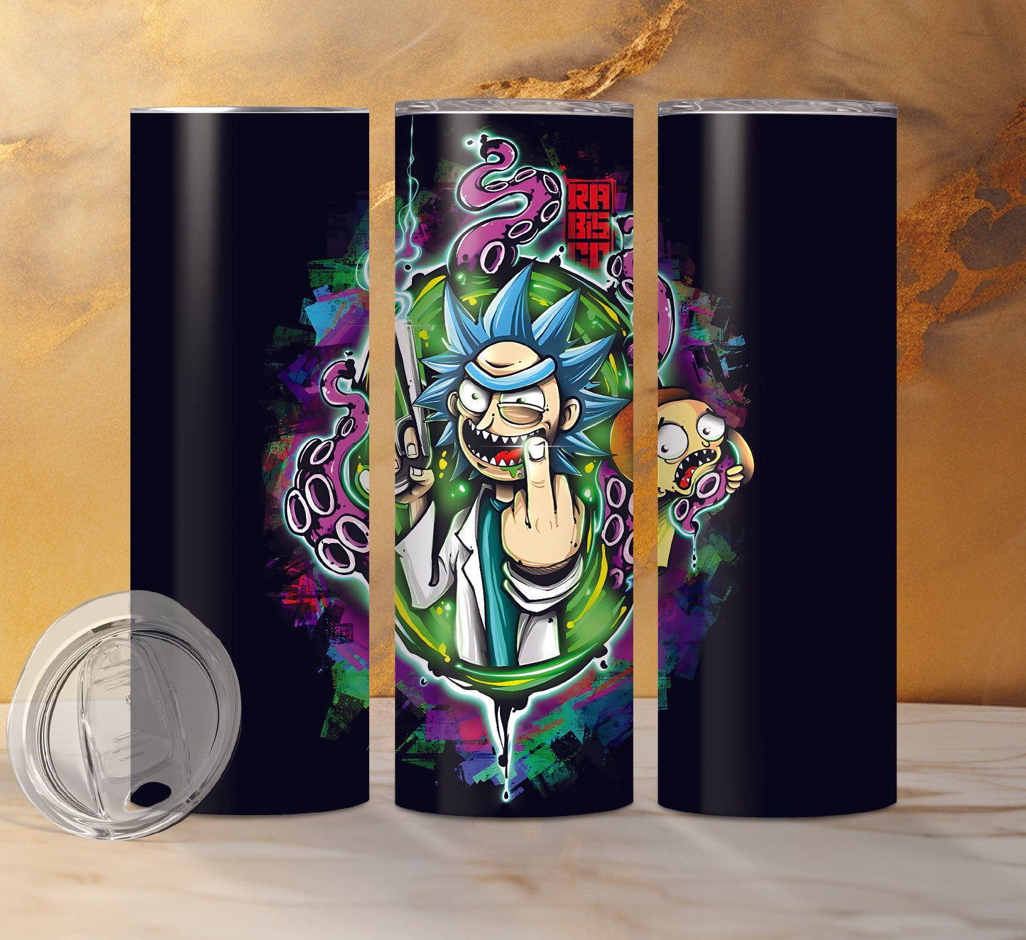 Rick and Morty Tumblers Pick Design