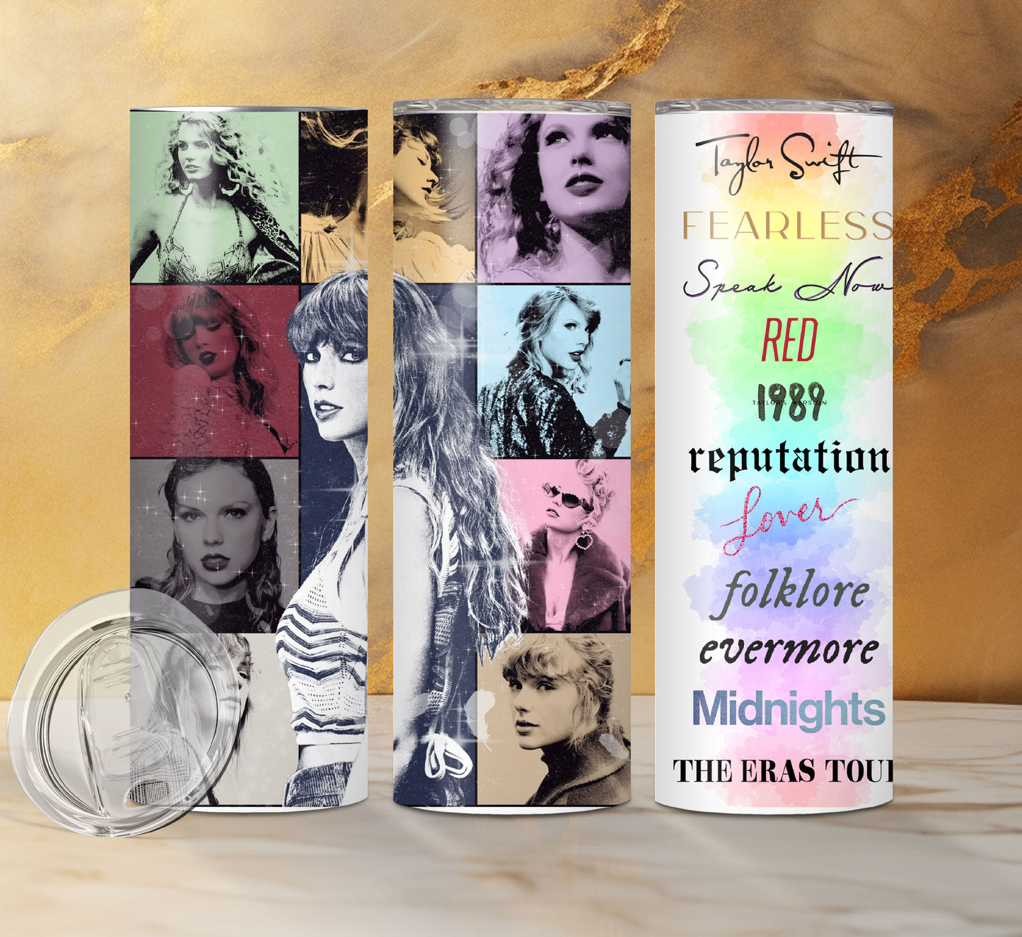 Taylor Swift Drink Tumblers, 12 Designs