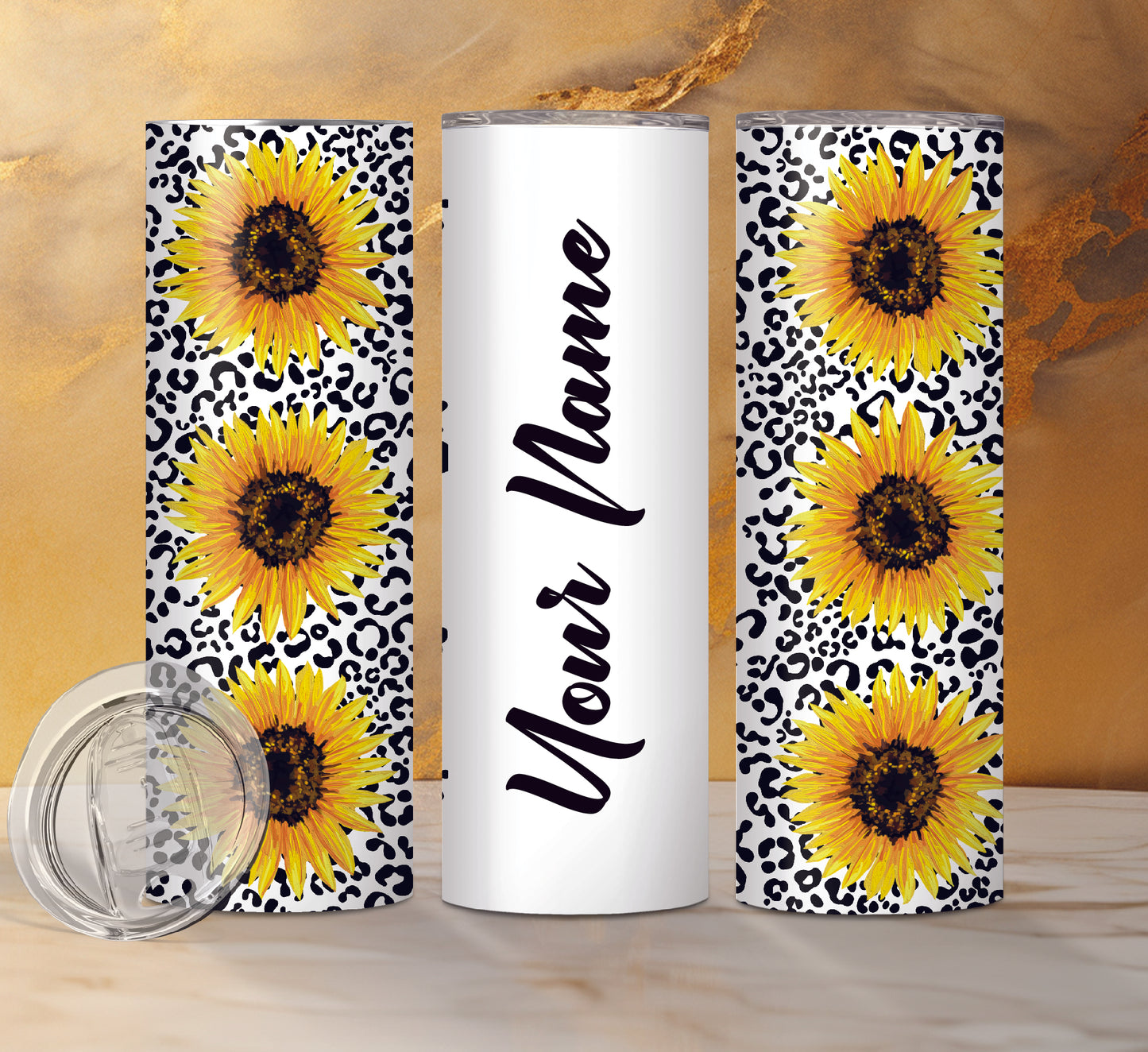 Sunflower Designs Drink Tumblers, 18 Designs