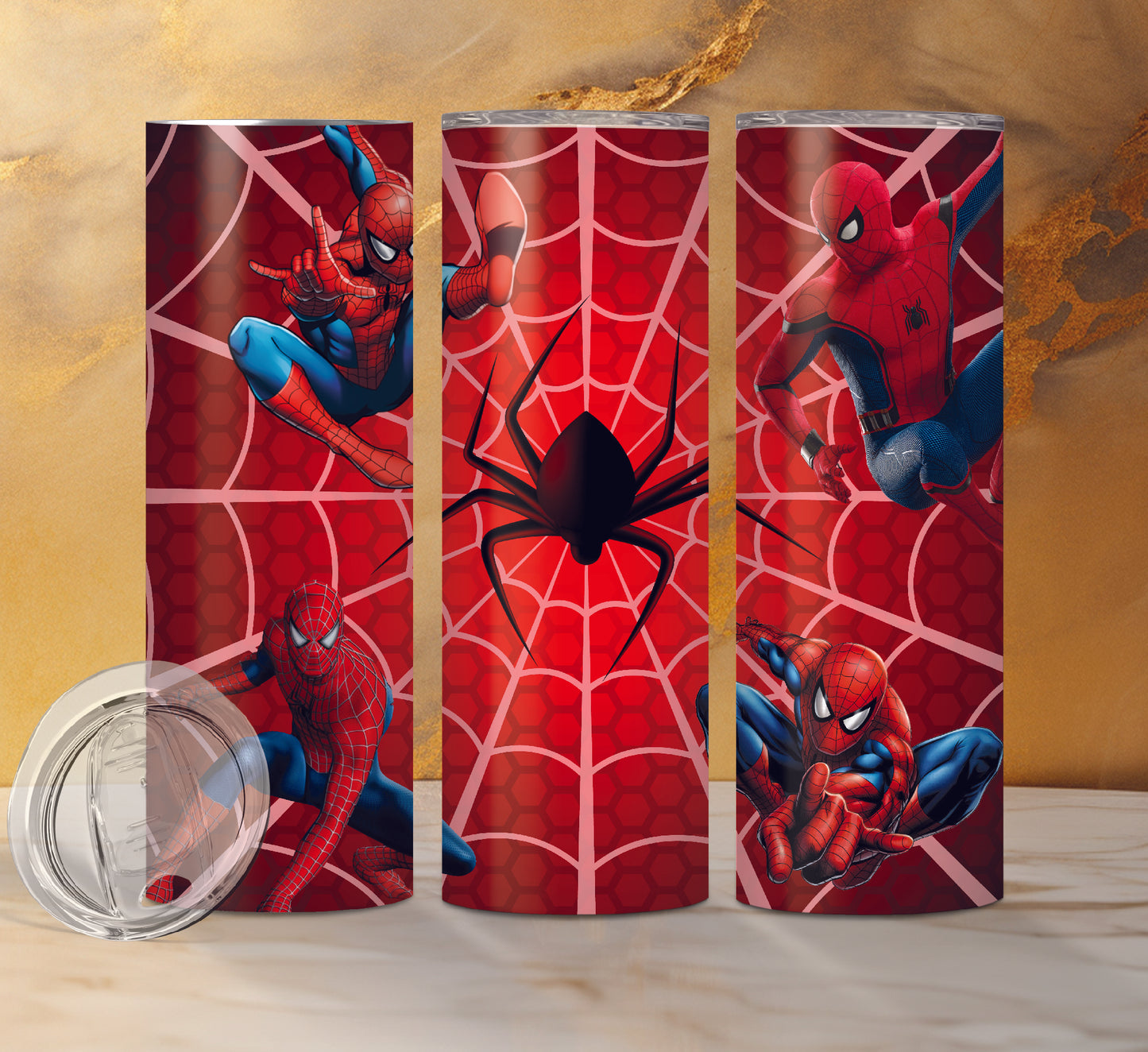 Spiderman Drink Tumblers, 7 Designs