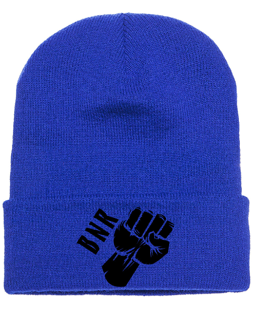 Black Nerd Rises Embroidered Beanie