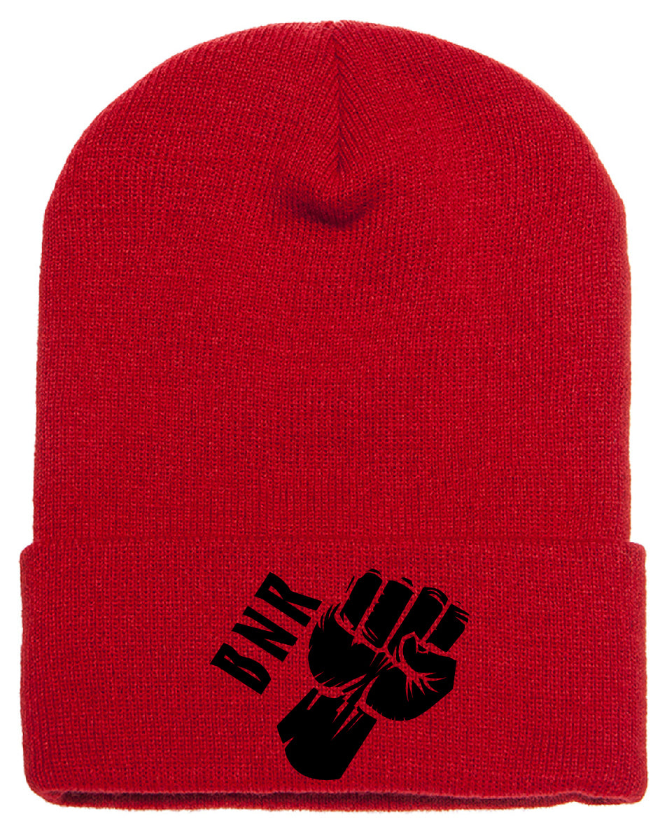 Black Nerd Rises Embroidered Beanie