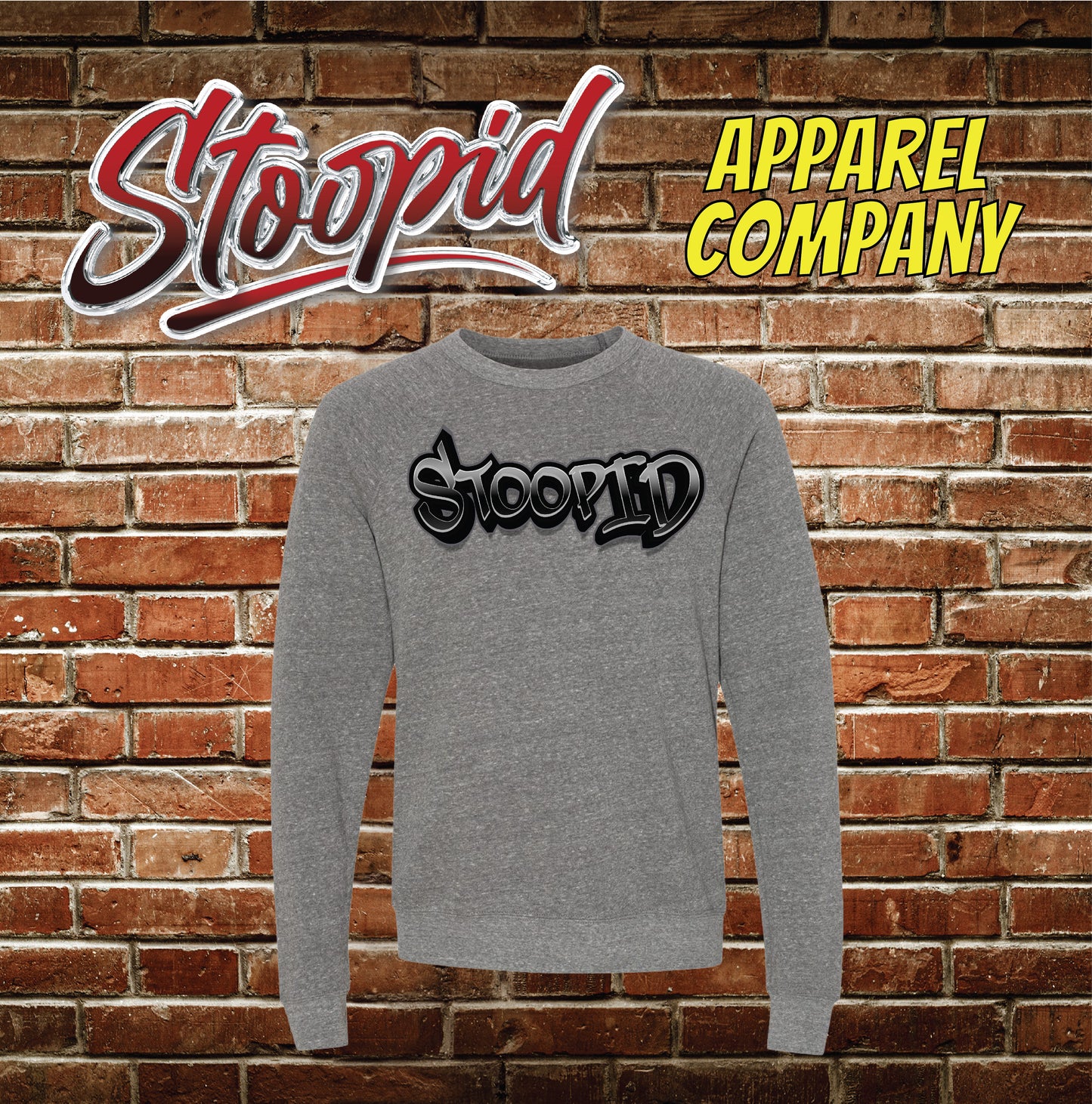 "The Black Graffiti" Stoopid Crew Neck Sweatshirt