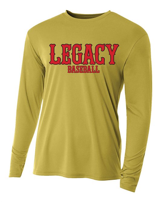 Legacy Baseball Long Sleeve Dri Fit Shirt PICK COLOR AND DESIGN