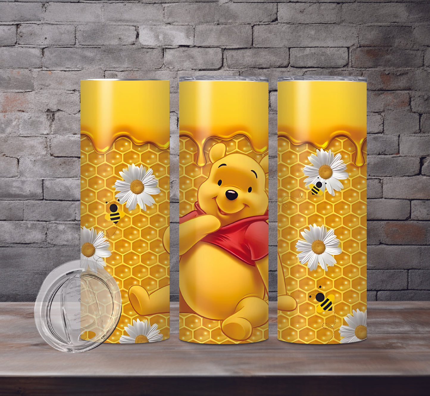 Winnie The Pooh Drink Tumblers, 5 Designs