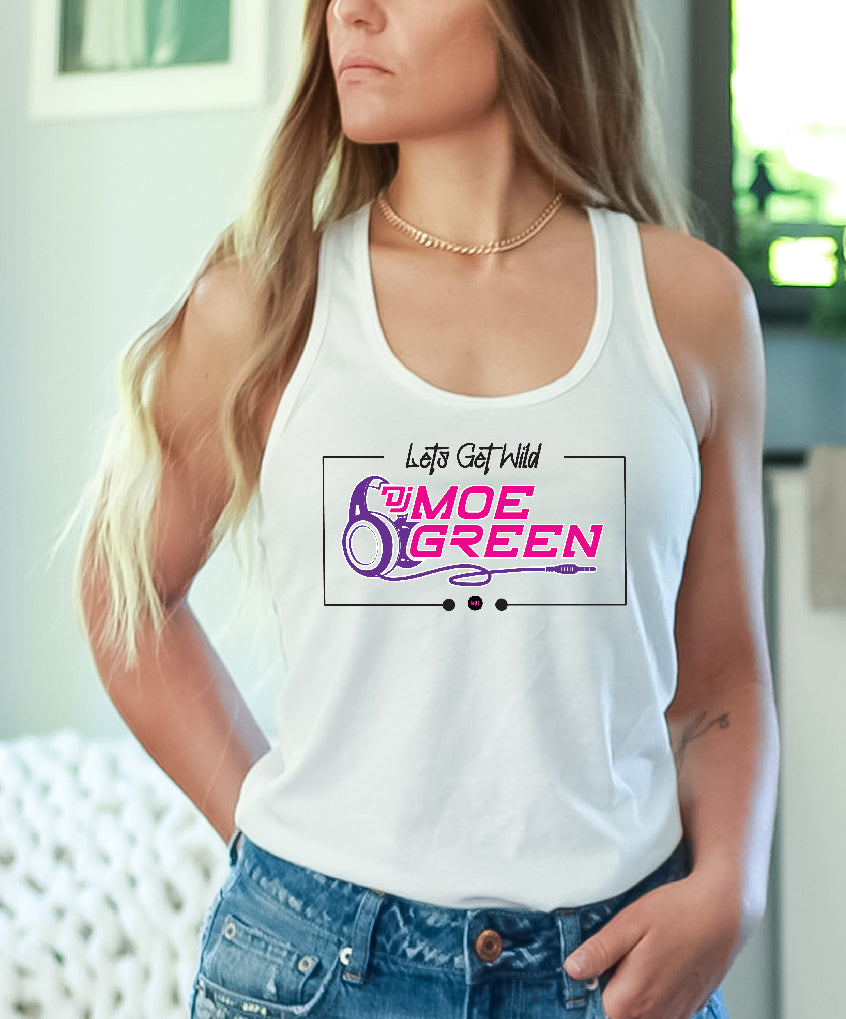 DJ Moe Green Racerback Tank Top - Pick Color and Style