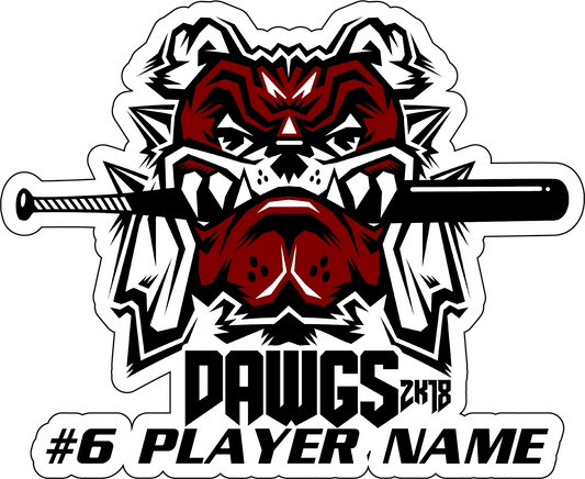 DAWGS 2K18 Personalized Decal