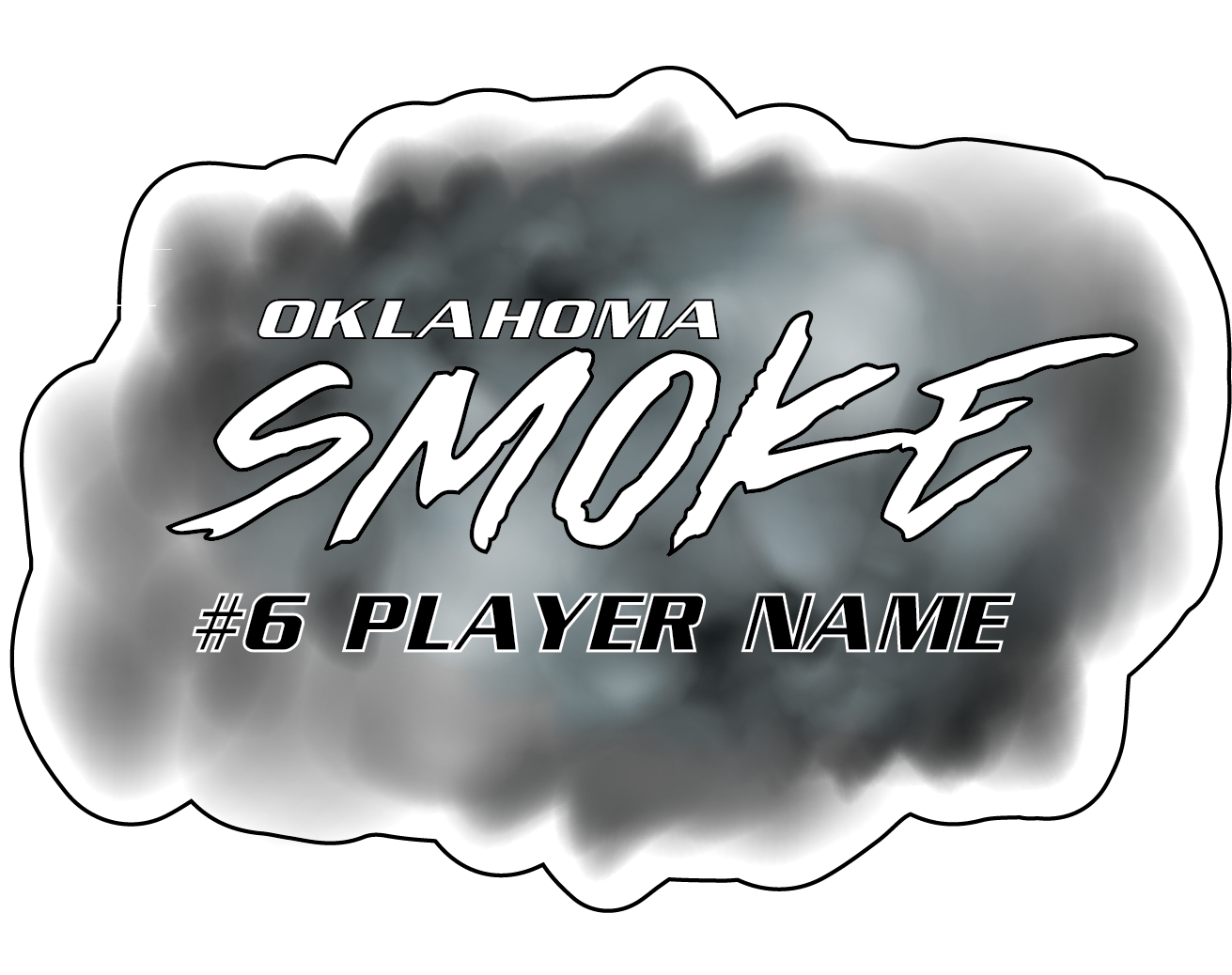 Oklahoma Smoke Decals w/Player Name