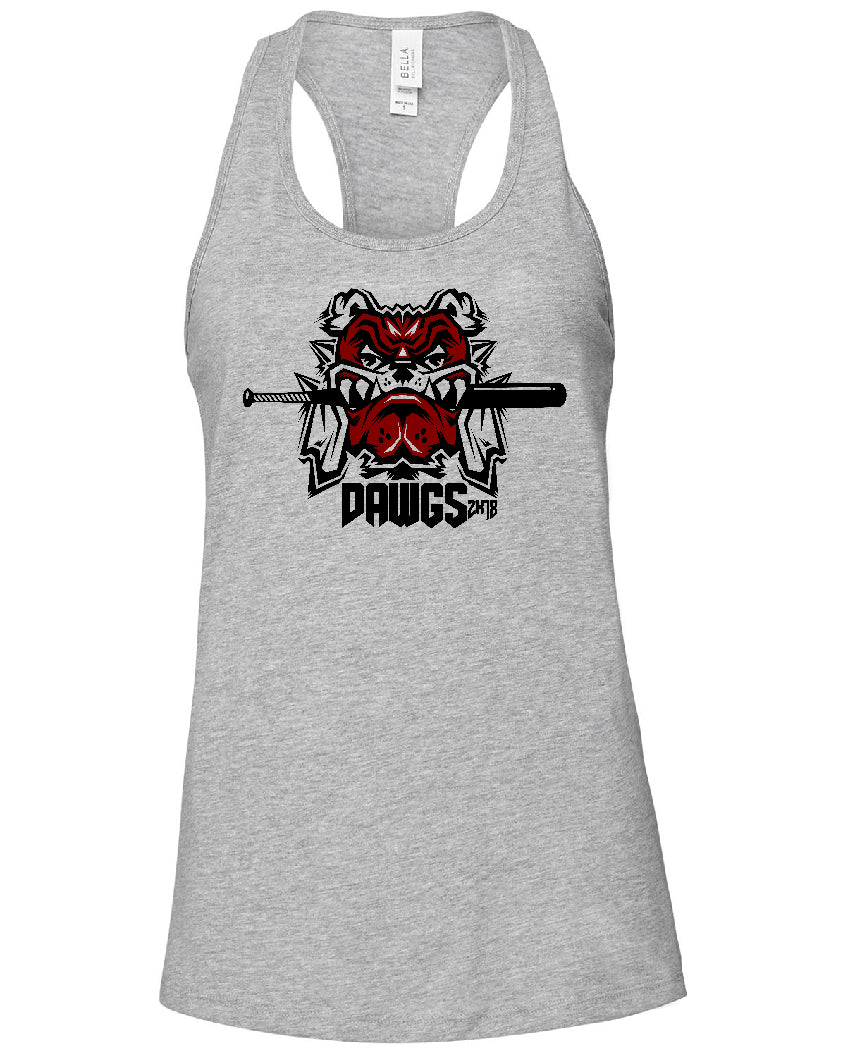 DAWGS 2K18 Female Style Racer Back Tank Top, Pick Color and Design