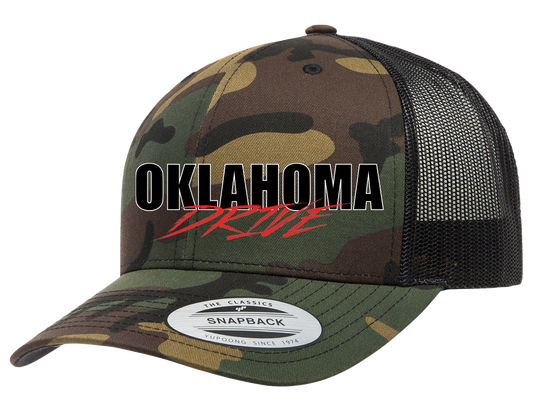 Oklahoma Drive Snapback Camo Hat